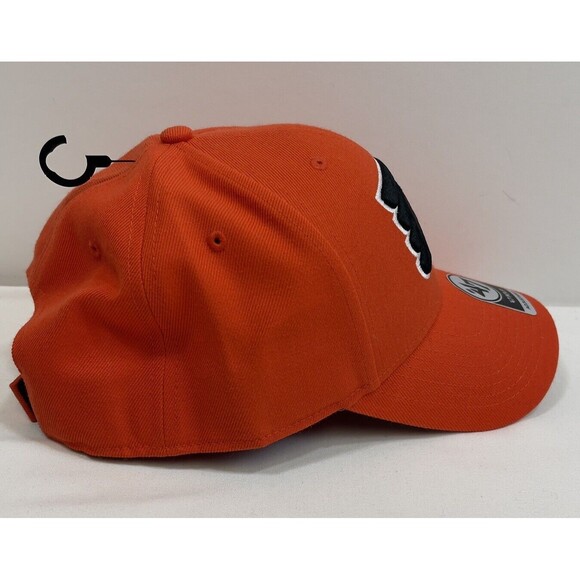 Philadelphia Flyers '47 MVP Strapback NHL Hat Orange Adjustable Rear Spell Out - Picture 5 of 9